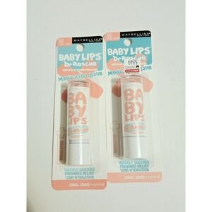 Set of 2 Maybelline Baby Lips Dr Rescue Medicated Balm 55 Coral Crave